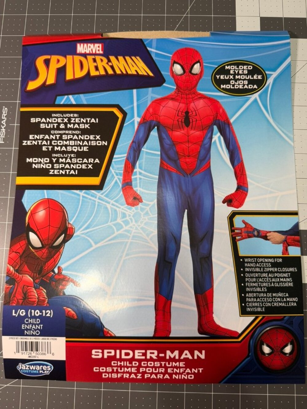 Spider-Man Halloween Costume Child Size L/G(10-12)
